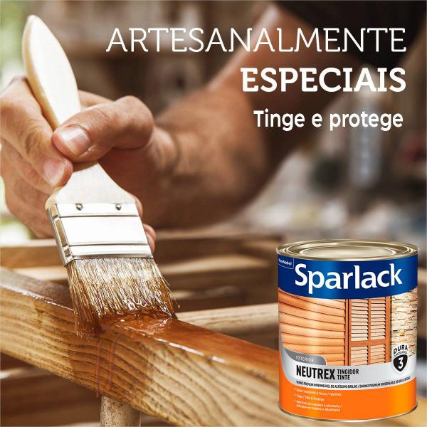 Verniz Tingidor Proteção para Madeiras Sparlack Neutrex Brilhante 900ml Imagem de Verniz Tingidor Proteção para Madeiras Sparlack Neutrex Brilhante 900ml