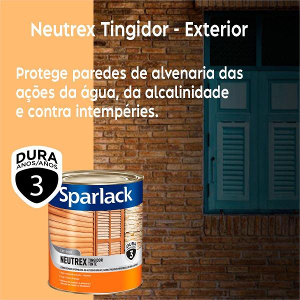 Verniz Tingidor Proteção para Madeiras Sparlack Neutrex Brilhante 900ml Imagem de Verniz Tingidor Proteção para Madeiras Sparlack Neutrex Brilhante 900ml
