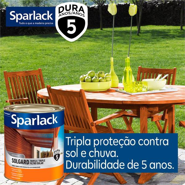 Verniz Triplo Filtro Solar Sparlack Brilhante 900ml Imagem de Verniz Triplo Filtro Solar Sparlack Brilhante 900ml