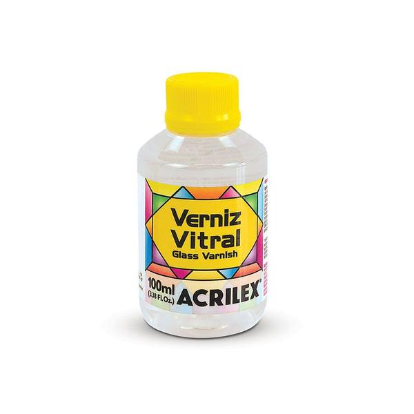 Imagem de Verniz vitral incolor 100ml brilhante acrilex