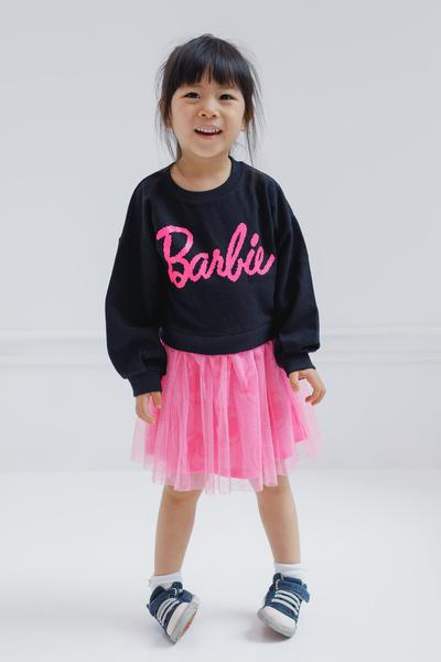 Imagem de Vestido Barbie Big Girls French Terry Black 10-12 anos