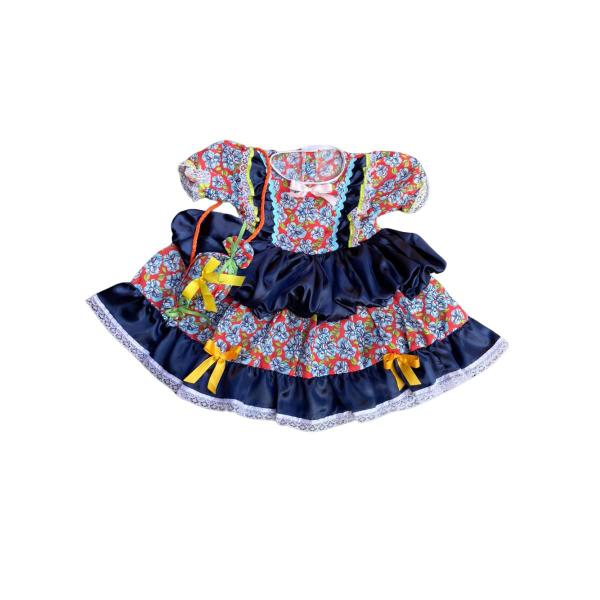 Imagem de Vestido Caipira Bebê festa Junina Bolsinha Papilloo