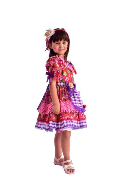 Imagem de Vestido Caipira festa Junina Infantil Papilloo