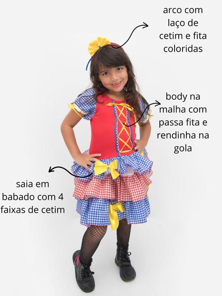 Imagem de Vestido Caipira Junino Infantil Menina 012