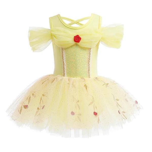 Imagem de Vestido de Balé Colorido para Meninas - Fantasia de Festa Elsa - Modelo Yuan Tutu