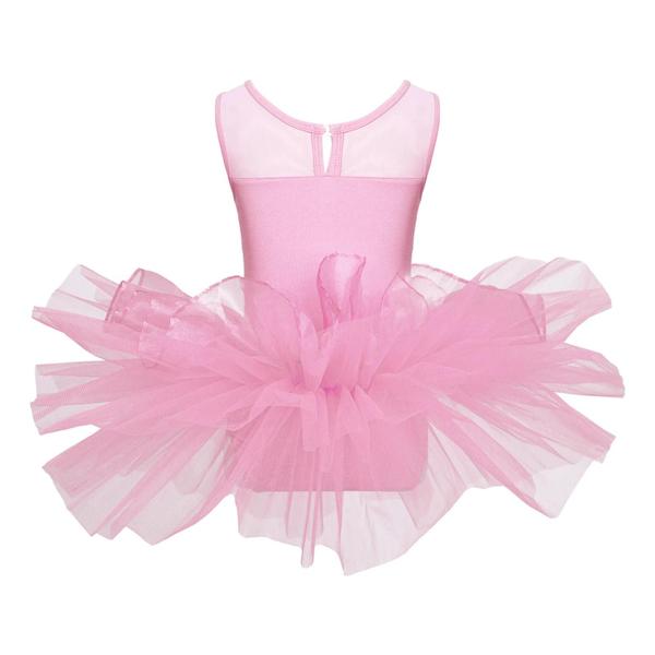 Imagem de Vestido de Ballet para Meninas com Lantejoulas - Tutu Brilhante para Dança, Ginástica e Patinação