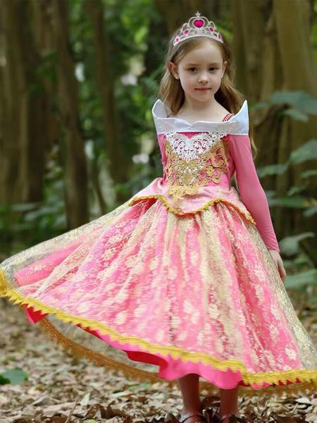 Imagem de Vestido de fantasia Aoiviss Girls Princess Pink Halloween 3-10y