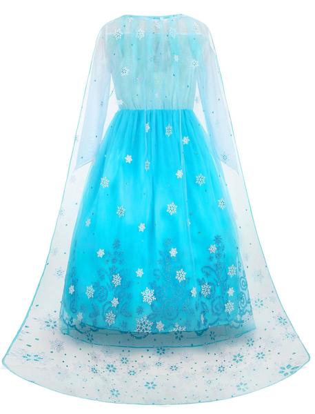 Imagem de Vestido de fantasia de princesa Knemmy para meninas azul de Halloween