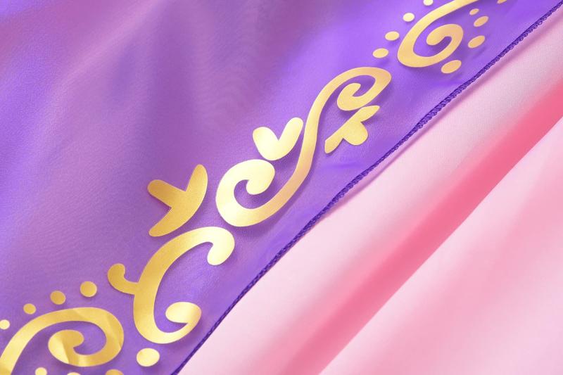 Imagem de Vestido de fantasia ReliBeauty Girls Princess 4T-4 roxo com acesso.