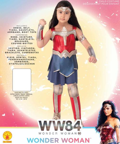 Vestido de fantasia Rubie's Girl's DC Comics WW84 Mulher Maravilha - Rubies Imagem de Vestido de fantasia Rubie's Girl's DC Comics WW84 Mulher Maravilha