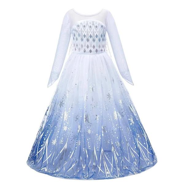 Imagem de Vestido de Princesa Sereia para Meninas - Elsa, Anna, Jasmine, Rapunzel e Mais