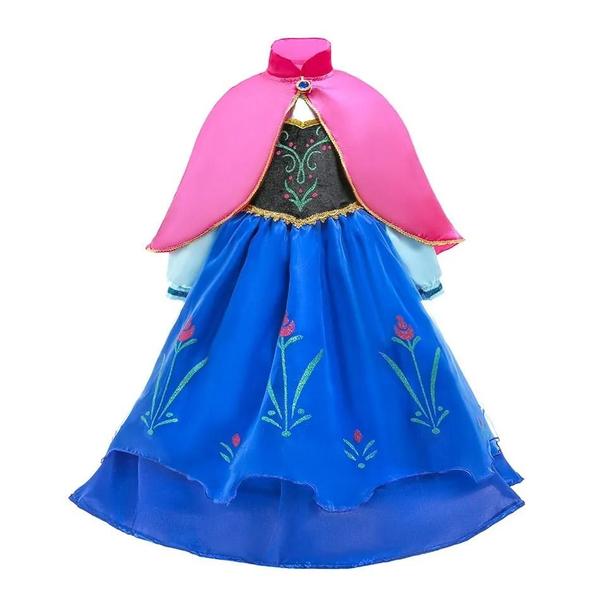 Imagem de Vestido de Princesa Sereia para Meninas - Elsa, Anna, Jasmine, Rapunzel e Mais