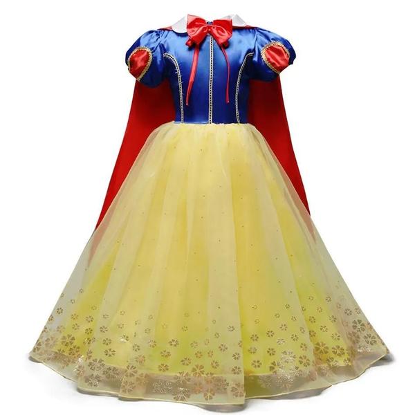 Imagem de Vestido de Princesa Sereia para Meninas - Elsa, Anna, Jasmine, Rapunzel e Mais