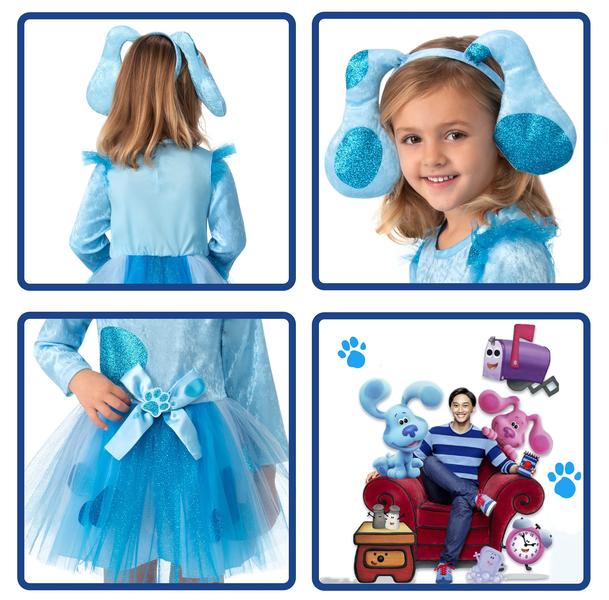 Imagem de Vestido de Tutu Azul Blues Clues Rubie's para Meninas