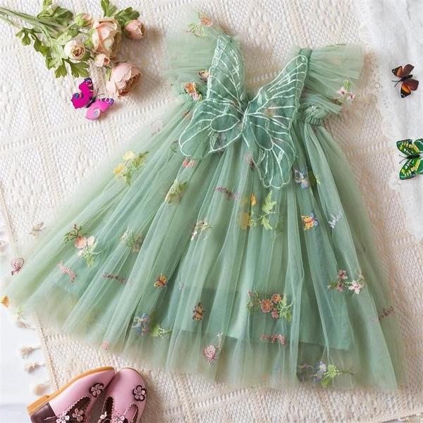 Imagem de Vestido de Verão para Meninas (0-5 anos) - Malha Floral com Bordado