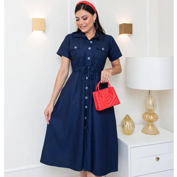 Imagem de  Vestido Fagian Jeans Sara Azul