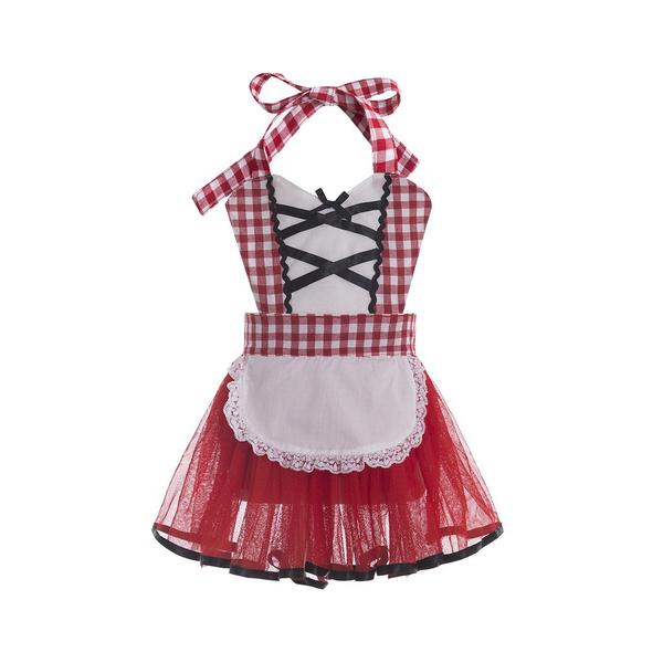 Imagem de Vestido Fantasia Infantil Carnaval Halloween Princesa Chapéuzinho Vermelho