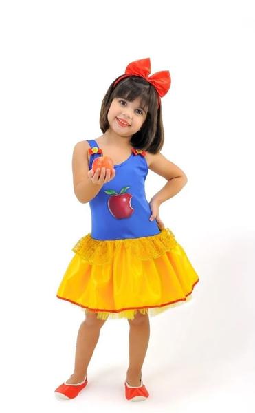 Vestido Fantasia Infantil Mini Branca De Neve - Anjo - ANJO FANTASIAS Imagem de Vestido Fantasia Infantil Mini Branca De Neve - Anjo
