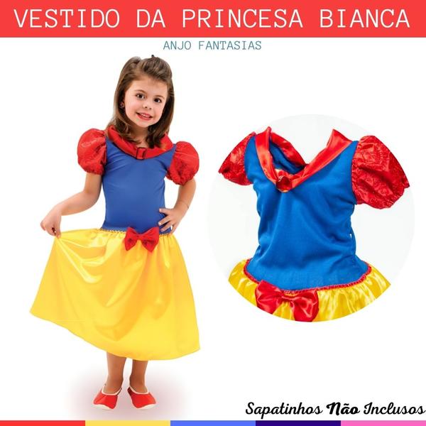 Imagem de Vestido/Fantasia Infatil de Princesas em Diversas Cores