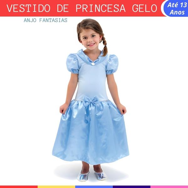 Imagem de Vestido/Fantasia Infatil de Princesas em Diversas Cores