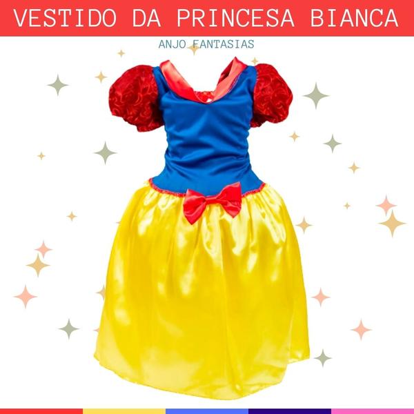 Imagem de Vestido/Fantasia Infatil de Princesas em Diversas Cores