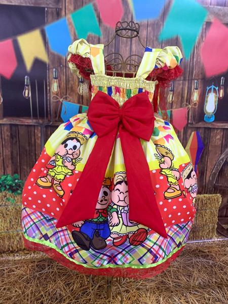 Imagem de Vestido Fantasia Junino Arraial Bebe Menina Tematico Quadrilha