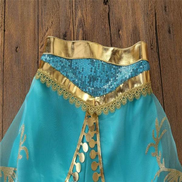 Imagem de Vestido Fantasia Princesas Aladin Infantil Jasmine (aladdin)