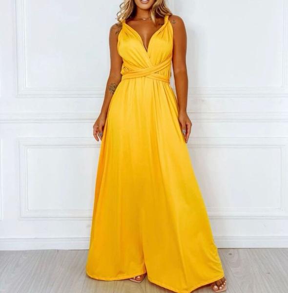 Imagem de Vestido feminino longo multiformas elegante