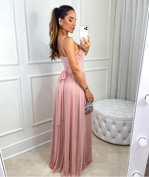Vestido Feminino Longo Tule De Alcinha Madrinhas De Casamento - Formatura - Festa - Levosch Imagem de Vestido Feminino Longo Tule De Alcinha Madrinhas De Casamento - Formatura - Festa