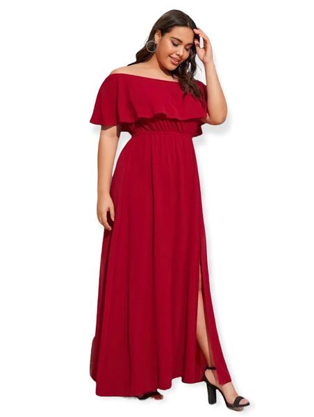 Vestido Feminino Plus Size Moda Feminina Plus Longo Casual