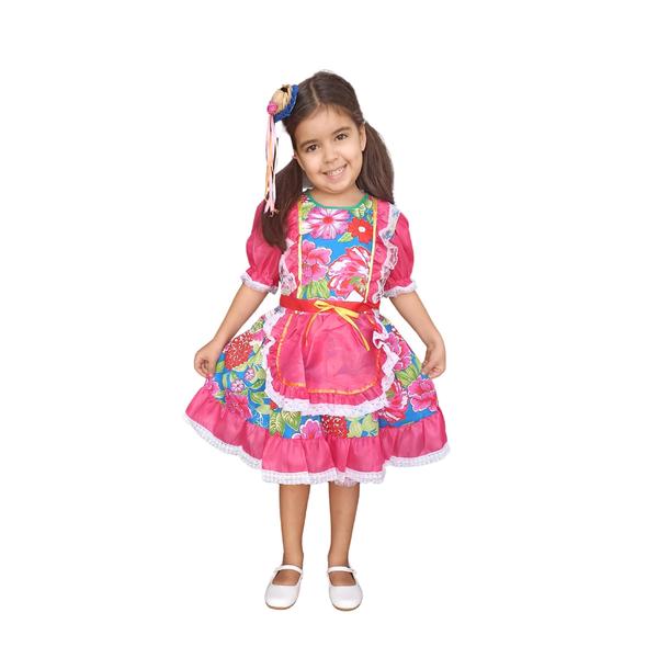 Imagem de Vestido Festa Junina Caipira Quadrilha Dança Envio Imediato