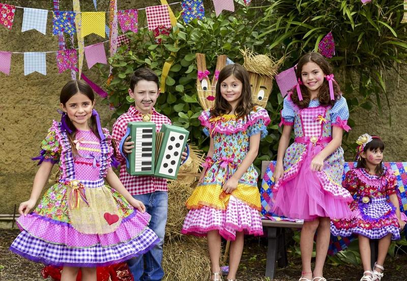 Imagem de Vestido Festa Junina Infantil - São João - Caipira - 762