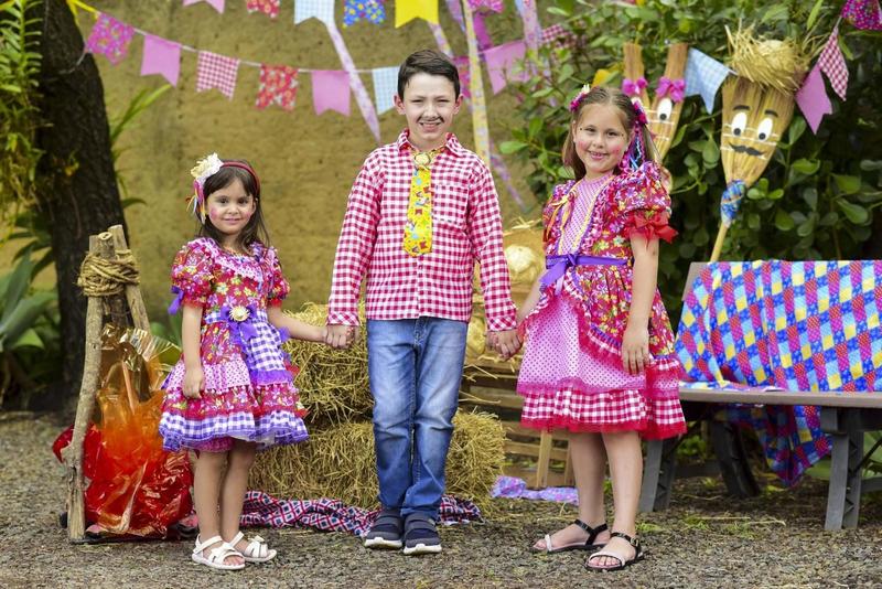 Imagem de Vestido Festa Junina Infantil - São João - Caipira - 766