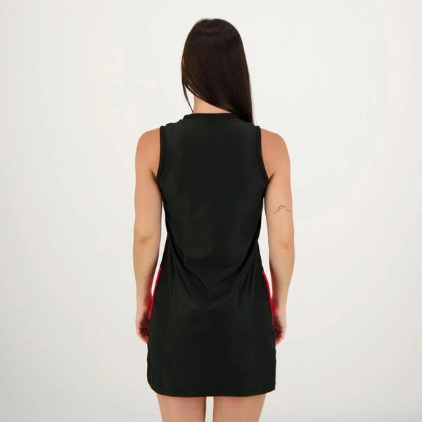 Vestido Flamengo Bass Feminino Preto - Preto - Braziline Imagem de Vestido Flamengo Bass Feminino Preto - Preto