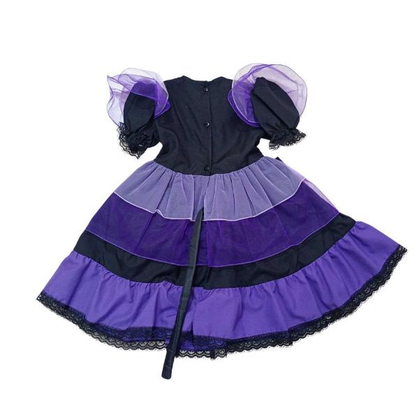 Imagem de Vestido Halloween Gato Infantil com Tiara