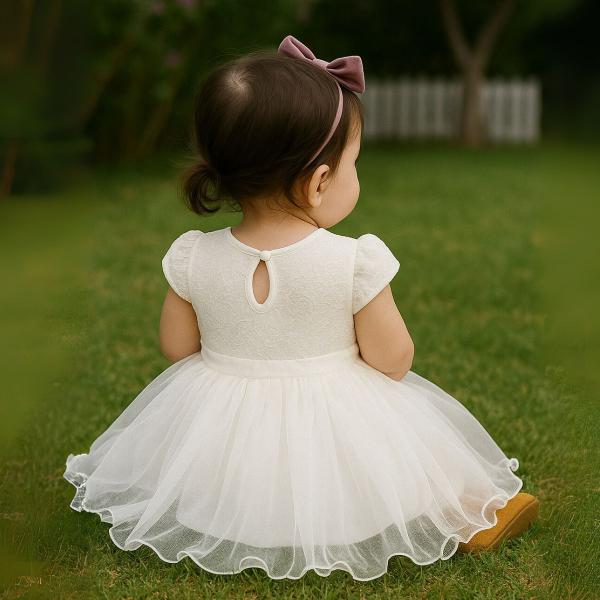 Vestido Infantil Festa Batizado Bebe Casamento Aniversário