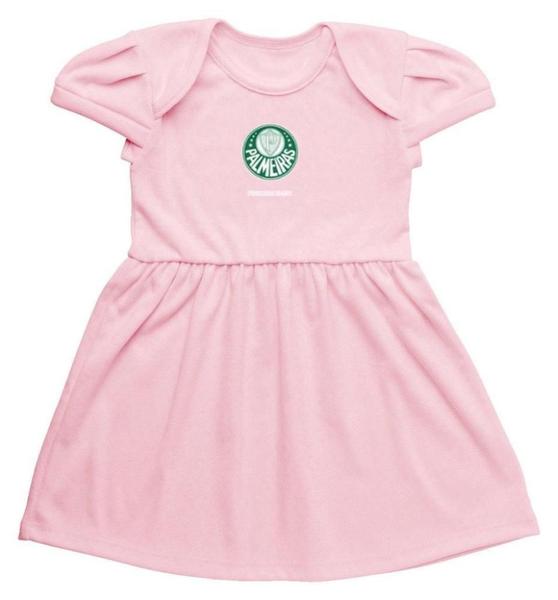 Imagem de Vestido Infantil Palmeiras Rosa Torcida Baby