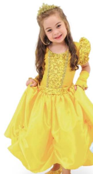 Imagem de Vestido Infantil Princesa Bellinha Poliéster 005 Anjo Fantasias