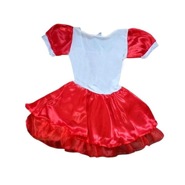 Imagem de Vestido Mamãe Noela Infantil Fantasia Mamãe Noel Traje Noelete Ajudante do Papai Noel Cosplay Criança Festa Natal