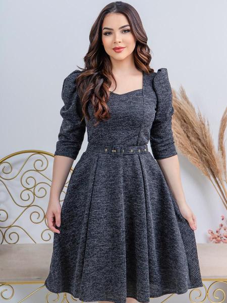 Azul Royal Vestido Godê Vestido De Festa Tecido Fino Vestido Midi