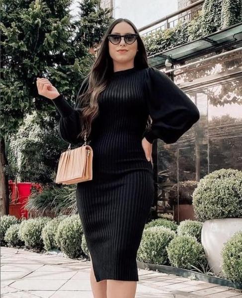 Tricot Midi Vestido Tricot Mercado Livre Vestido Midi Trico Manga