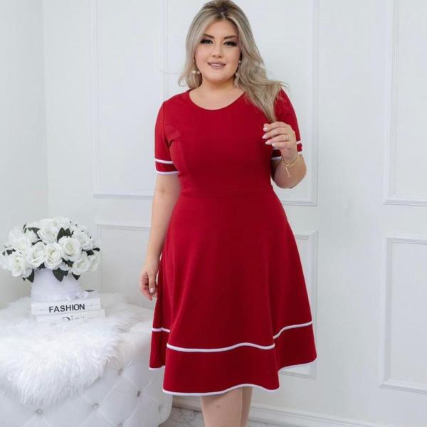 Vestido Moda Feminina Gode Solto Casual Evangelico Culto Trabalho