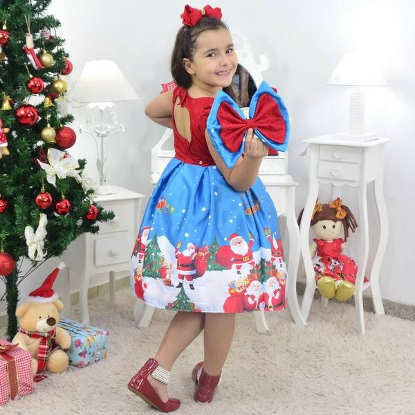 Imagem de Vestido Papai Noel Com Bolsa Vermelha e Arvore de Montar