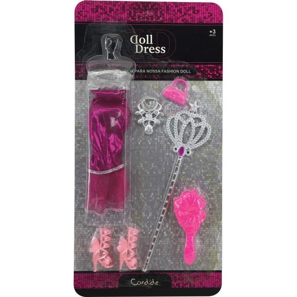 Imagem de Vestido Para Boneca Doll Dress Com Acessórios - Candide