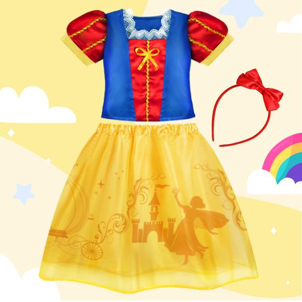 Imagem de Vestido Princess Meland para meninas com brinquedos de princesa de 3 a 8 anos