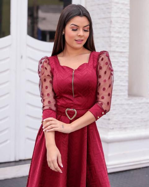 Vestido Rodado Godê Moda Evangélica Atacado Vestido Feminino