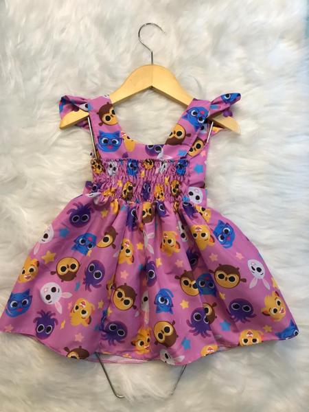 Imagem de Vestido Temático Bolofofos Infantil  Menina