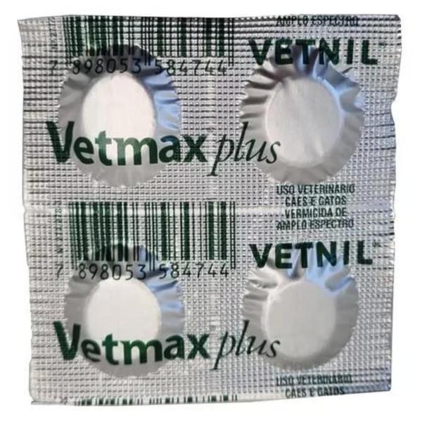 Imagem de Vetmax Plus Antiparasitário Vermifugo Vetnil ( 10 Cx C/ 4 Comprimido Cada )