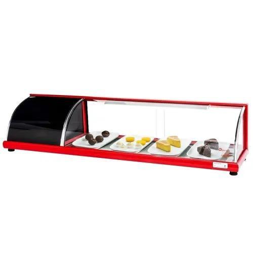 VFRD1900 - Vitrine Refrigerada Para Doces 1,90m Vermelha - 220V - Omega Imagem de VFRD1900 - Vitrine Refrigerada Para Doces 1,90m Vermelha - 220V - Omega