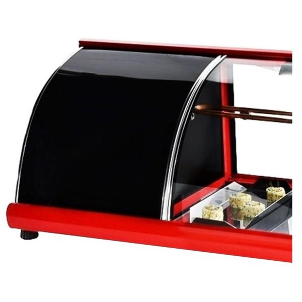 VFRS1300 - Vitrine Refrigerada Alfa Sushi 1,30m Vermelha - 127V - Omega - Comercial Imagem de VFRS1300 - Vitrine Refrigerada Alfa Sushi 1,30m Vermelha - 127V - Omega - Comercial
